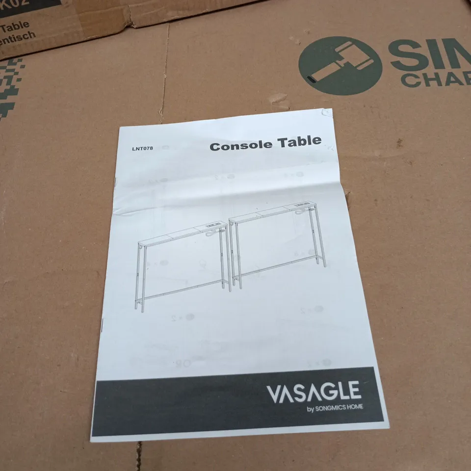 SONGMICS HOME VISAGE CONSOLE TABLE BOXED WITH INSTRUCTIONS