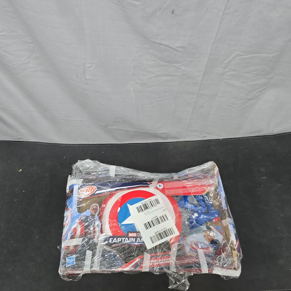 NERF CAPTAIN AMERICA SHIELD BLASTER – MARVEL HASBRO TOY, BOXED