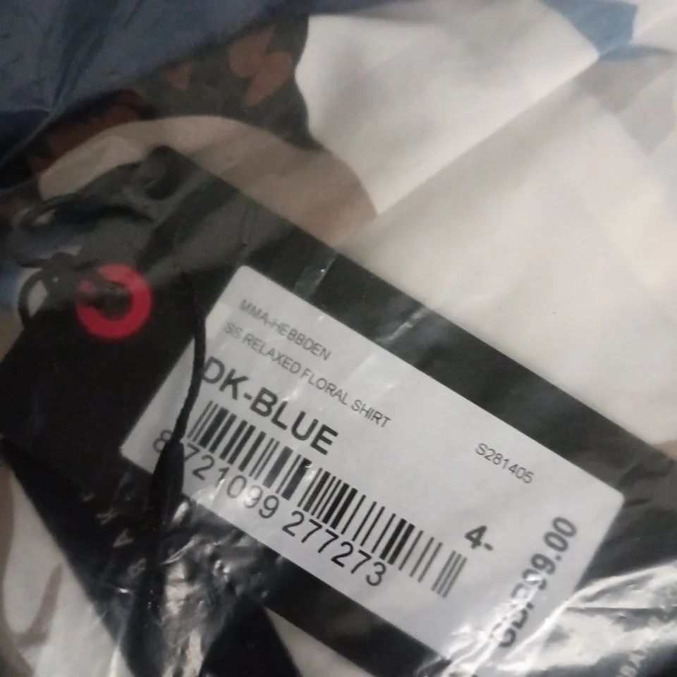 BAGGED TED BAKER LONDON FLORAL SHIRT – UK 4, RELAXED FIT