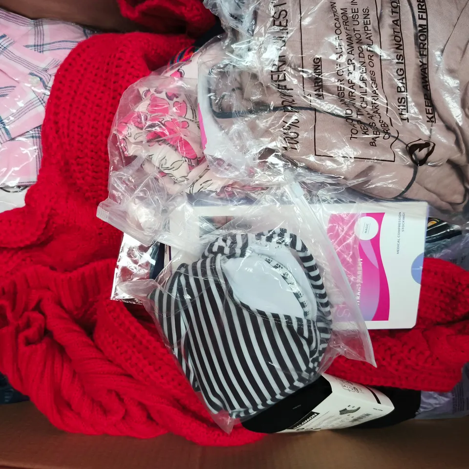 APPROXIMATELY 20 ASSORTED CLOTHING AND FASHION PRODUCTS IN VARIOUS STYLES AND SIZES - COLLECTION ONLY