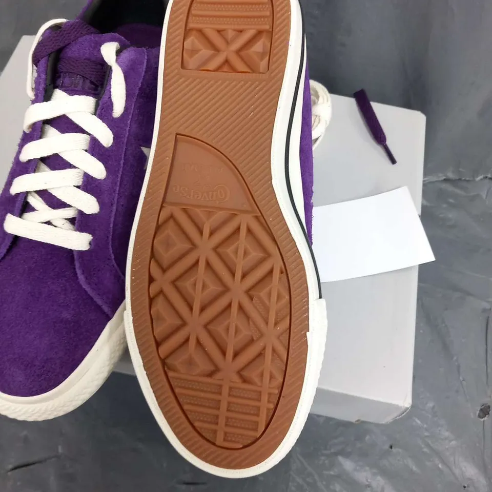 BOXED CONVERSE CONS ONE STAR PRO OX NIGHT PURPLE SIZE 4