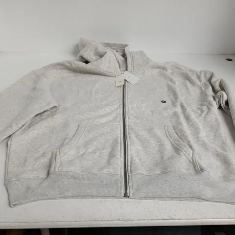 HOLLISTER ZIP HOODIE β BOXY FIT, GREY, XL