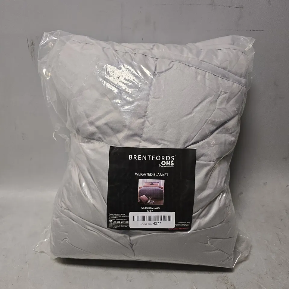 BRENTFORDS BY OHS WEIGHTED BLANKET  125CM X 180CM 
