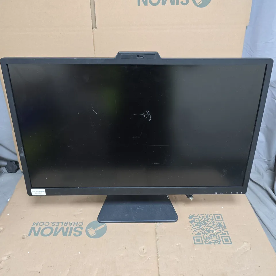 COMPUTER MONITOR ON STAND – BLACK 28" - BRAND NAME NOT VISABLE (UNBOXED)