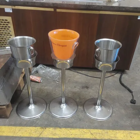 3x CHAMPAGNE/WINE ICE BUCKETS