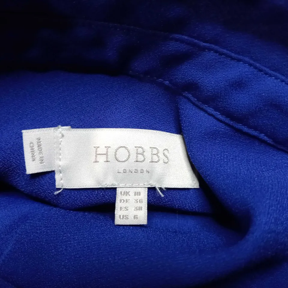 HOBBS ROYAL BLUE MIDI DRESS - SIZE 10