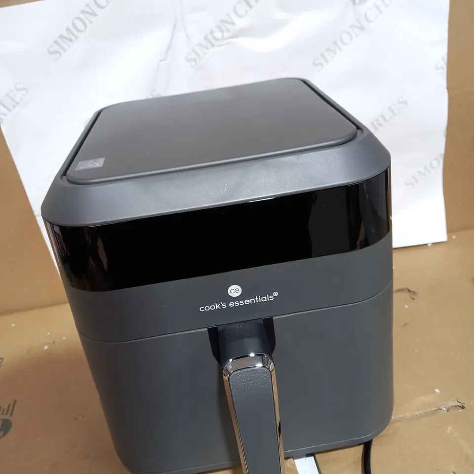 BOXED COOK'S ESSENTIALS 5.8L AIR FRYER IN SLATE GREY