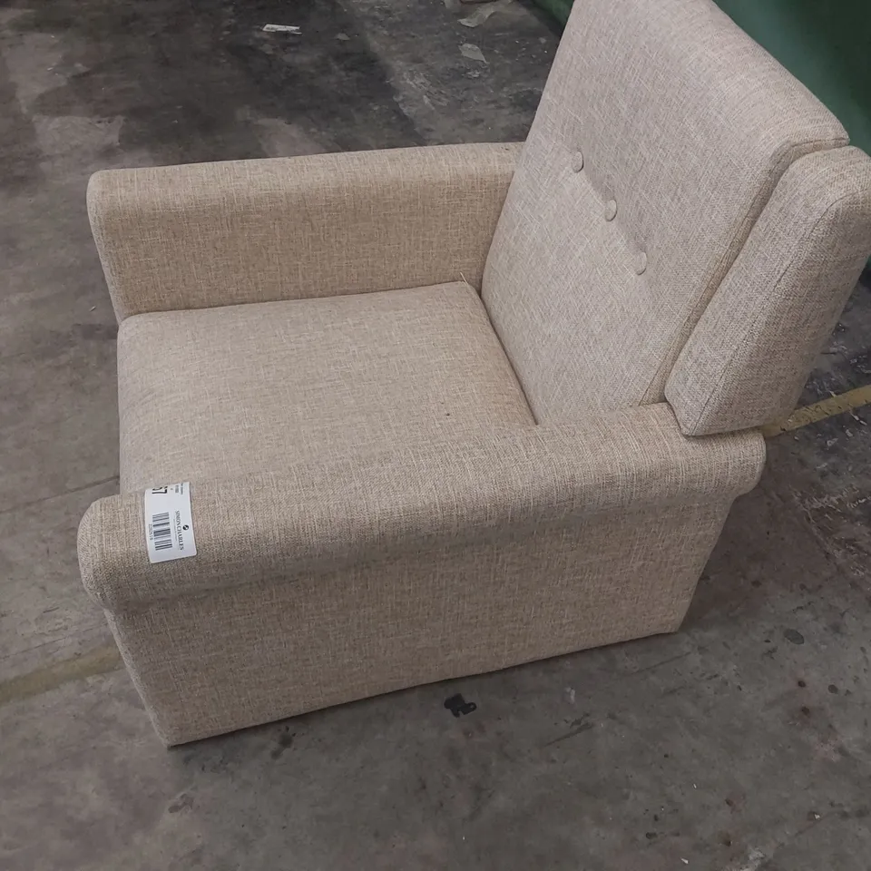 DESIGNER OCCASIONAL CHAIR NATURAL FABRIC 