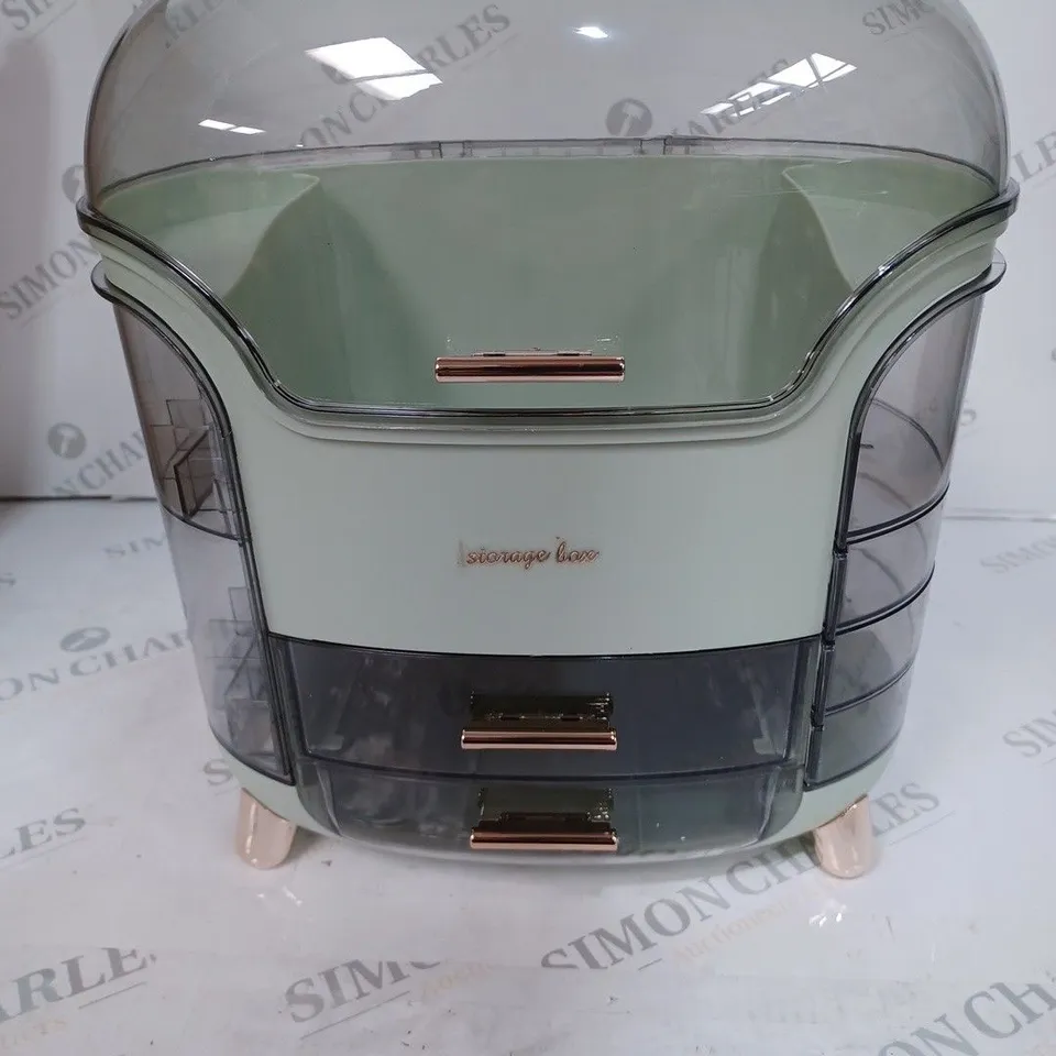 GREEN RETRO STYLE MULTIFUNCTIONAL STOARAGE BOX