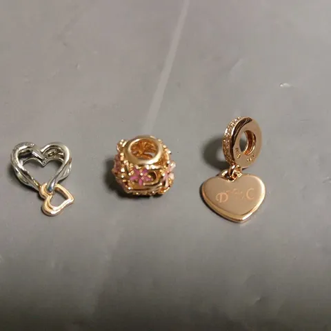 LOT OF 3 ASSORTED PANDORA CHARMS