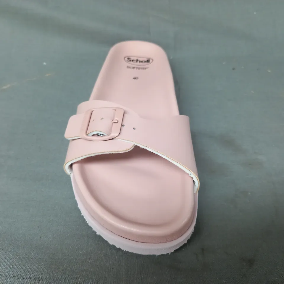 BOXED PAIR OF SCHOLL SANDALS IN PINK SIZE 6.5