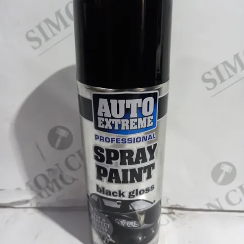 BOX OF 12 AUTO EXTREME SPRAY PAINT BLACK GLOSS 400ml