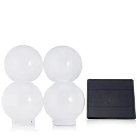 MY GARDEN STORIES LUMINOUS SET OF 4 SOLAR GLOBE STAKES