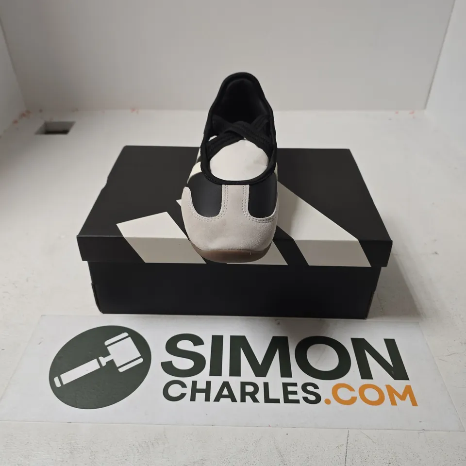 BOXED PAIR OF ADIDAS BARREDA MARY JANE SHOES IN BLACK - UK 5.5