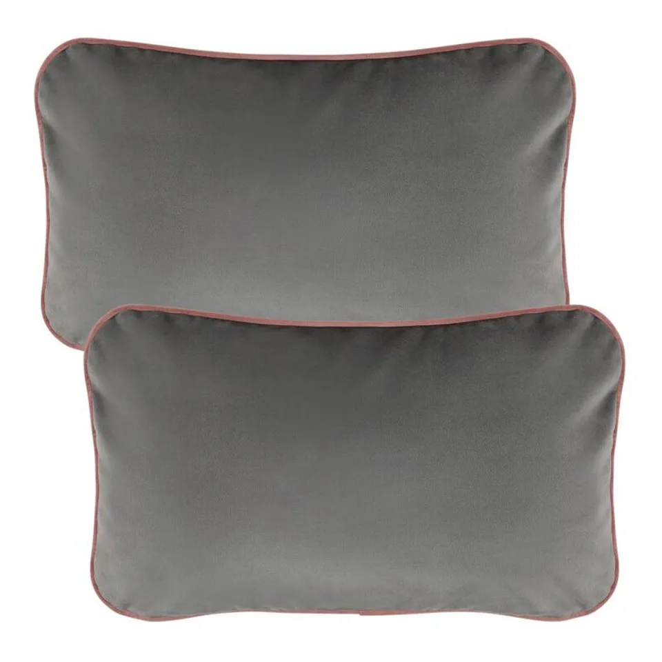 BOXED MILANO CHARCOAL GREY CUSHION WITH FILLING 