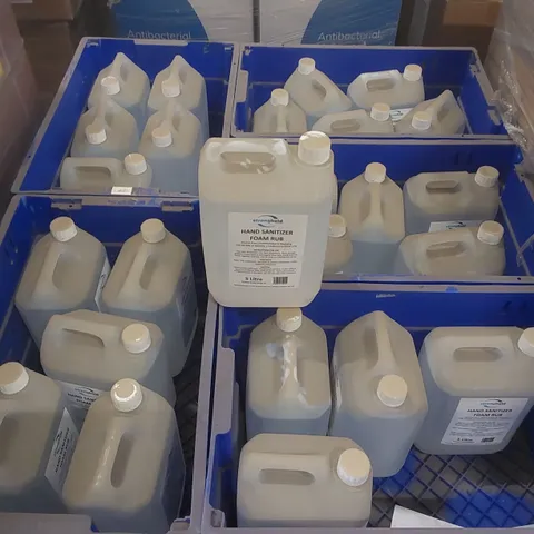 PALLET CONTAINING APPROXIMATELY 25x 5L STRONGHOLD HAND SANITIZER FOAM RUB