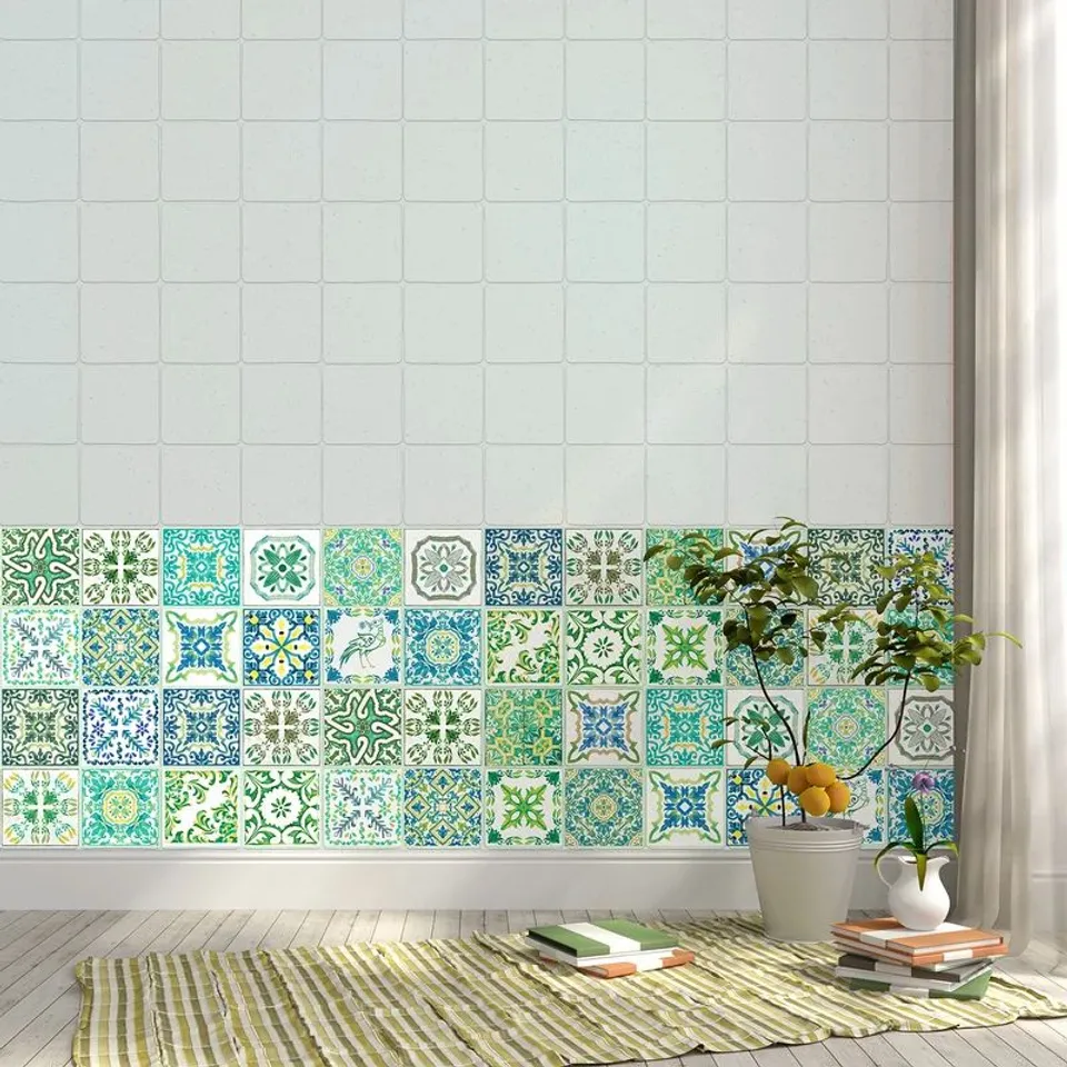 10CM X 10CM PVC PEEL AND STICK MOSAIC TILE STICKER