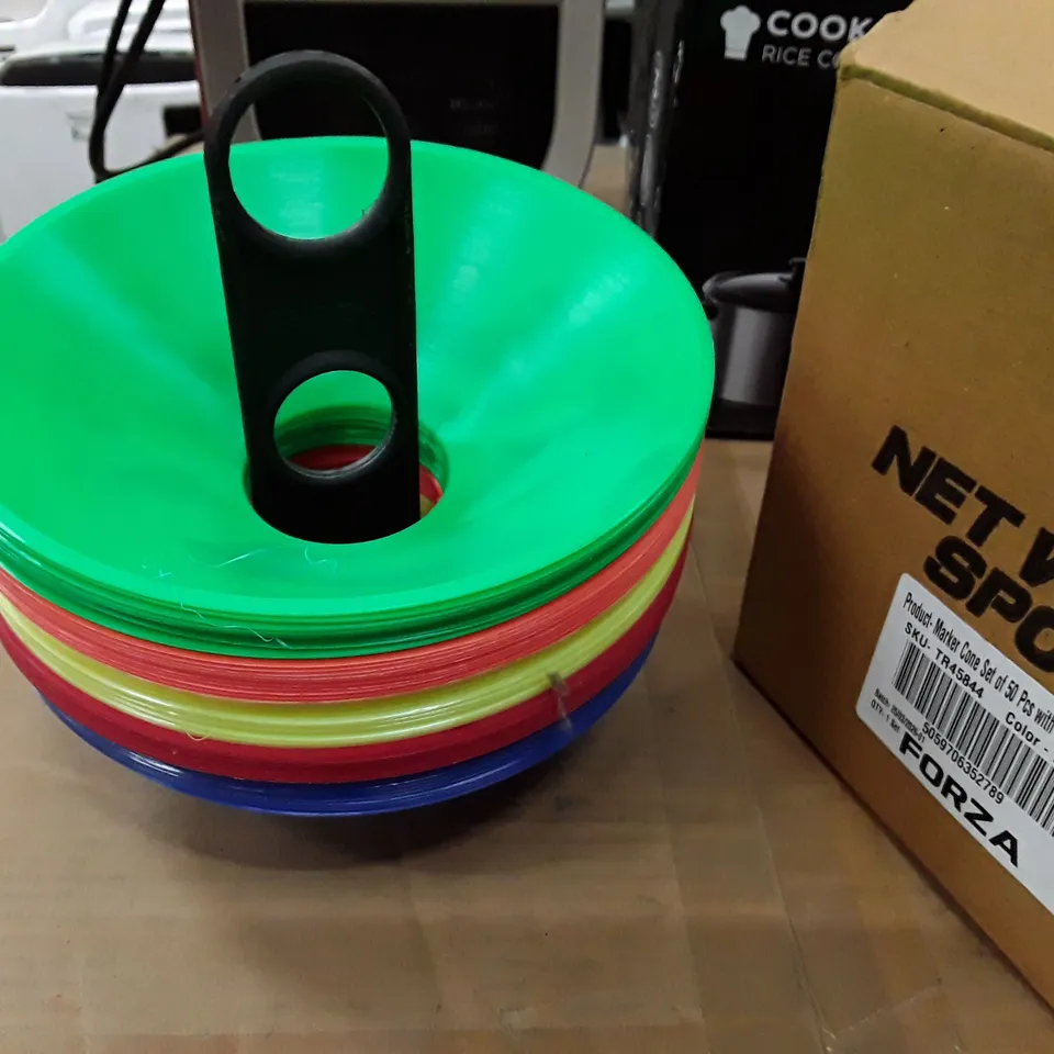 BOXED FORZA 50PCS MARKER CONE SET WITH STAND