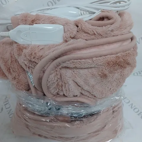 COZEE HOME HEATED BLANKET IN PINK