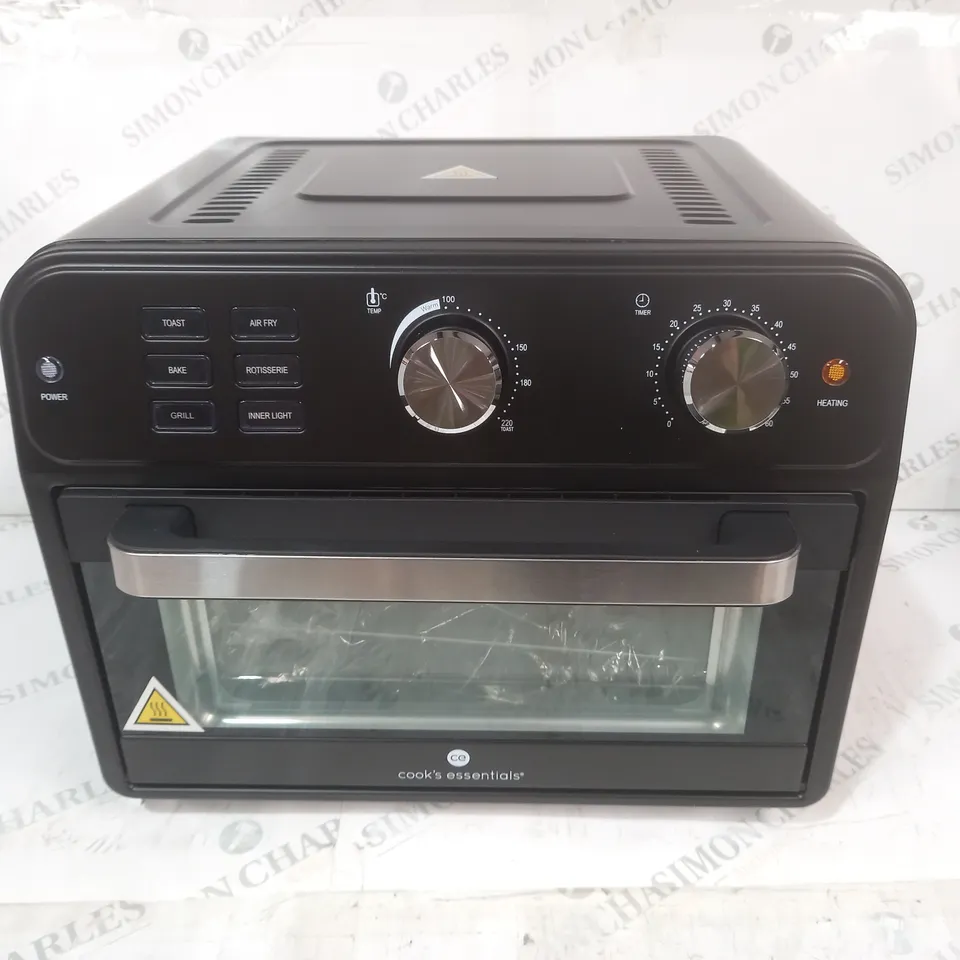 BOXED COOK'S ESSENTIAL 21-LITRE AIRFRYER OVEN IN BLACK