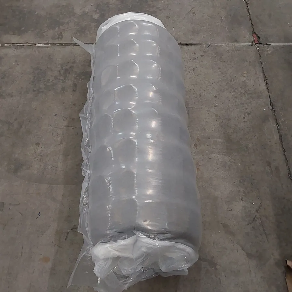 QUALITY BAGGED AND ROLLED ASPIRE 8" COOL SQUARE WAVY QUILTED 3FT SINGLE MATTRESS 
