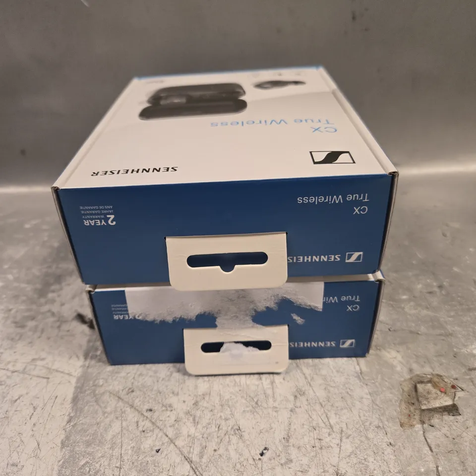 2 X BOXED SENNHEISER CX TRUE WIRELESS EARPHONES 