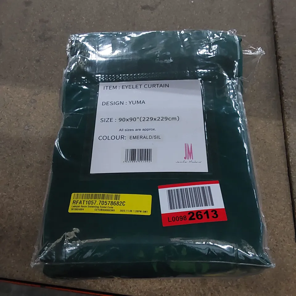 BAGGED LADEJAH ROOM DARKENING EYELET CURTAIN PAIR // SIZE: 229 X 229cm