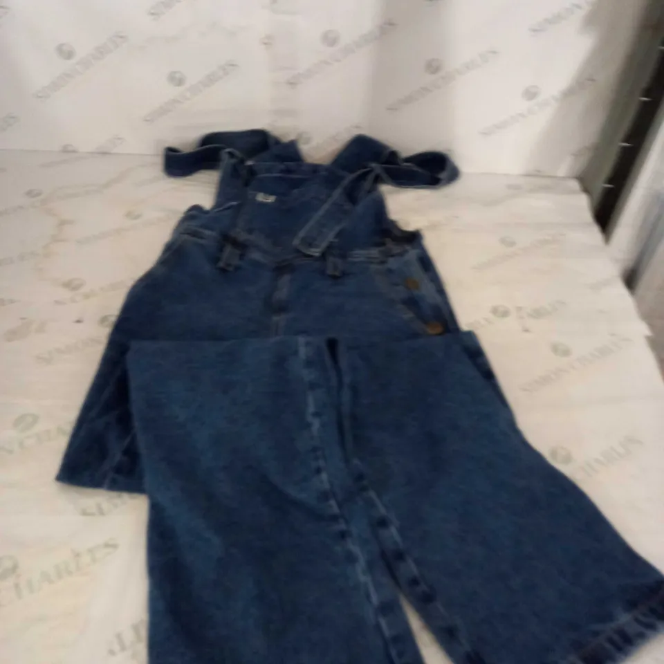 LUCY YAK BLUE DENIM DUNGARESS SIZE 8R