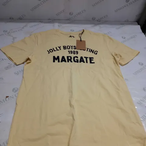FOOTBALL STYLE PASSION YELLOW T-SHIRT SIZE M