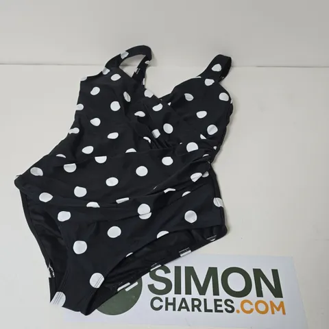 BONPRIX BLACK POLKA DOT SWIMSUIT SIZE 18