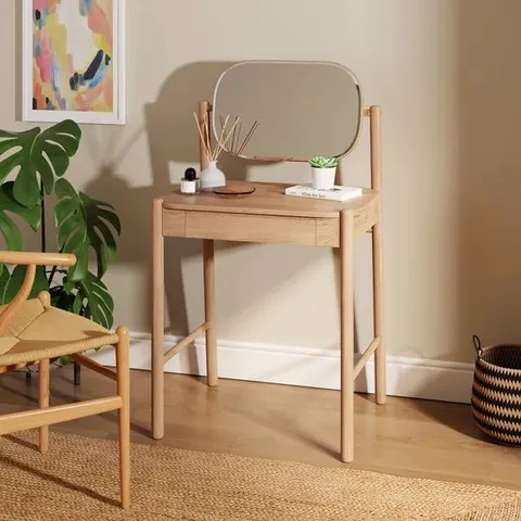 BOXED OTIS DRESSING TABLE - OAK (1 BOX)