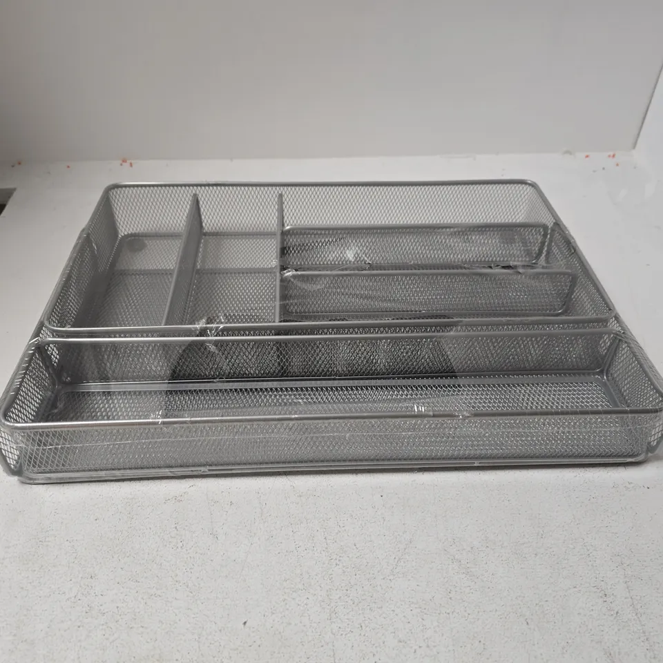 SEALED HONEY-CAN-DO KCH 02163 STEEL MESH 7 COMPARTMENT EXPANDABLE UTILITY DRAWER ORGANIZER, SILVER