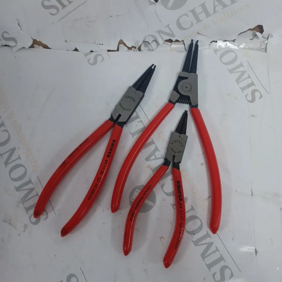 KNIPEX PLIER STRAIGHT TIP SET 