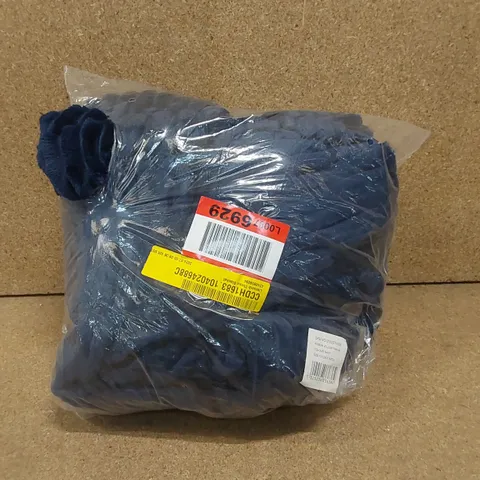BAGGED LISCOMB THROW BLANKET - NAVY // SIZE: 127 X 152cm