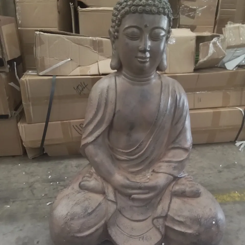 BOXED LARGE SITTING BUDHA FIGURE
