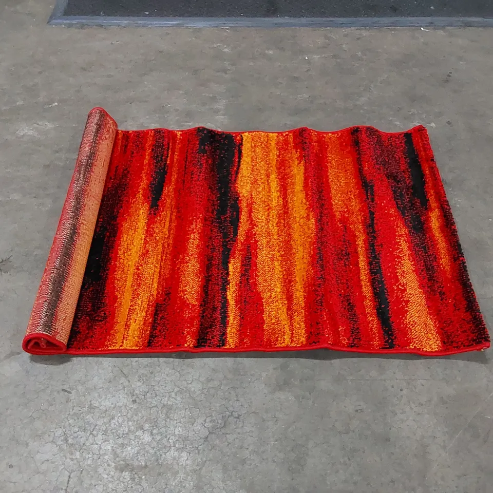 EVSIMO SANTANA RED/BLACK RUG // SIZE: 80 X 150cm