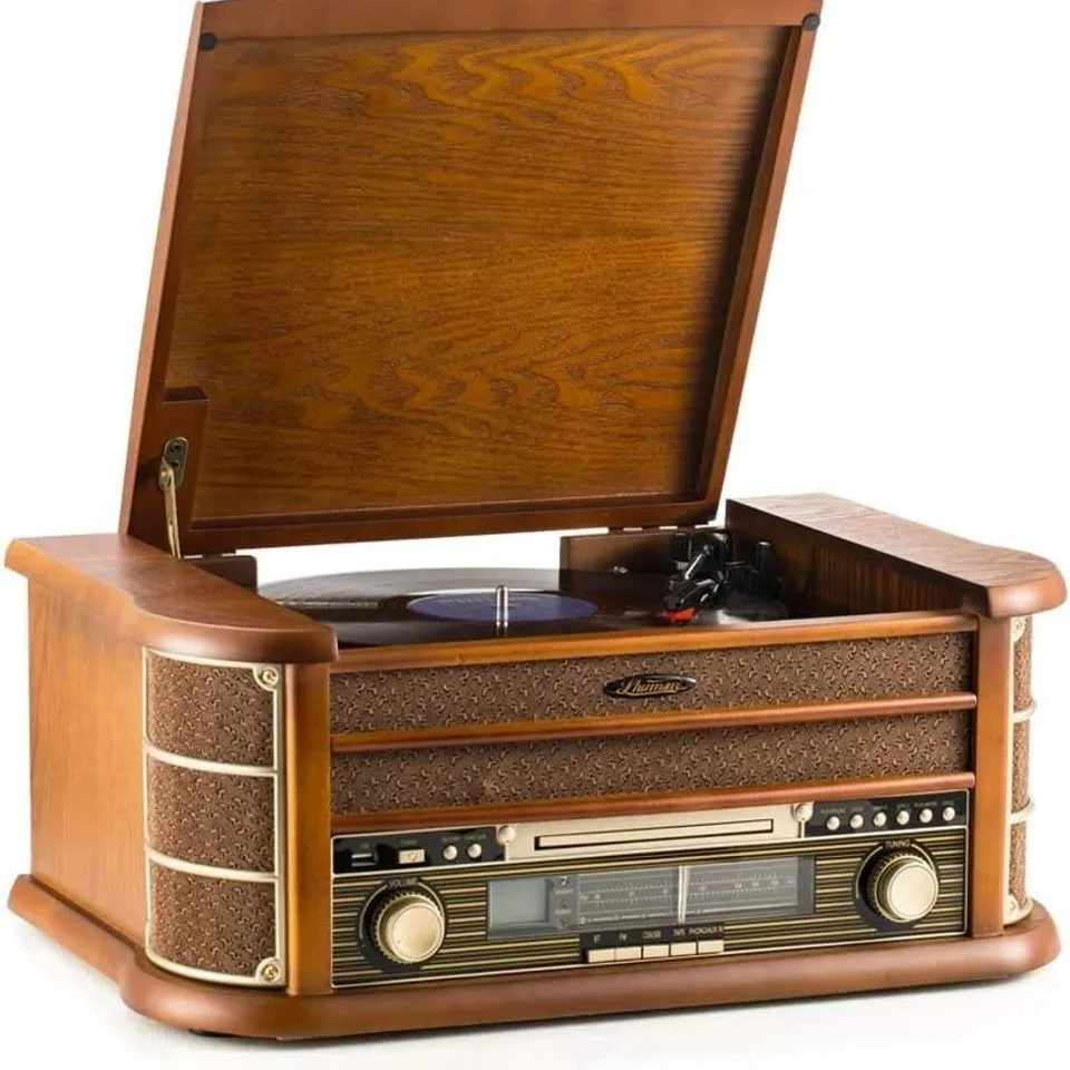 AUNA RETRO STEREO SYSTEM BROWN BOXED