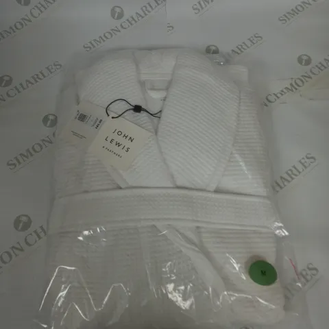 BAGGED JOHN LEWIS WAFFLE ROBE SIZE M