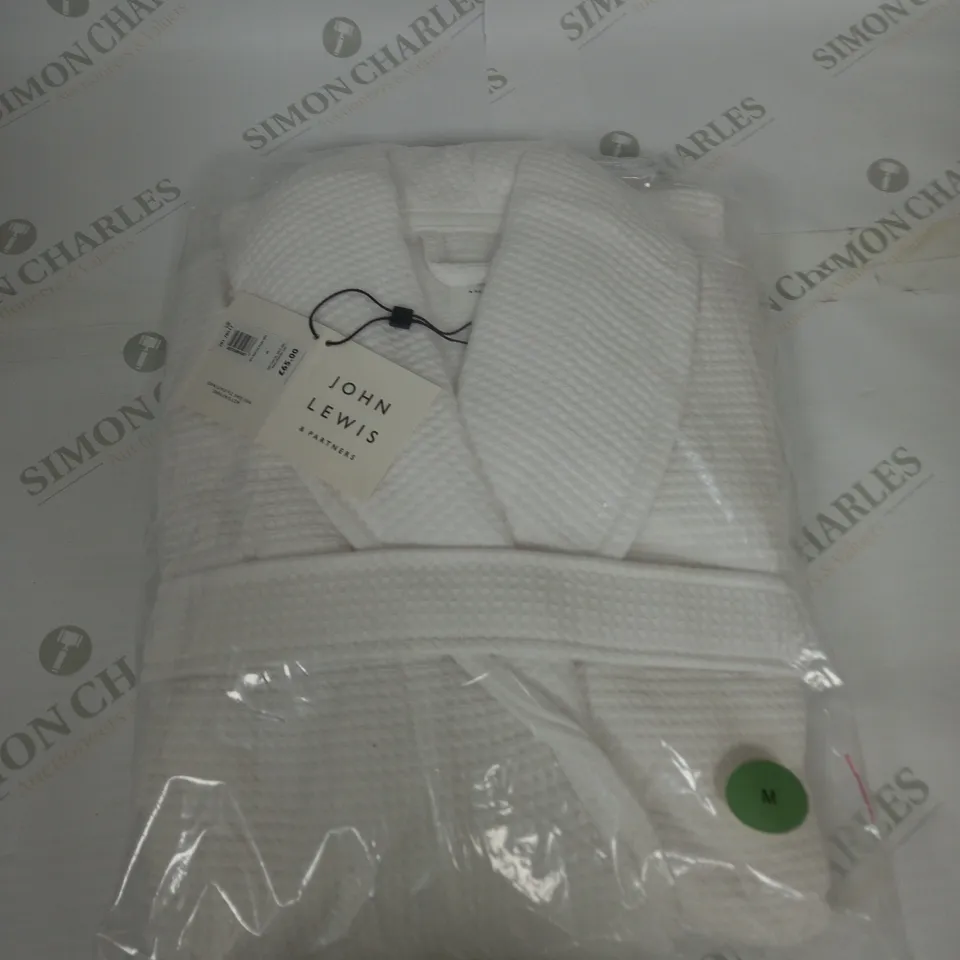 BAGGED JOHN LEWIS WAFFLE ROBE SIZE M