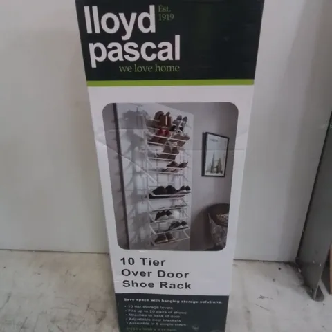 BOXED 20 PAIR OVER DOOR SHOE ORGANISER (1 BOX)