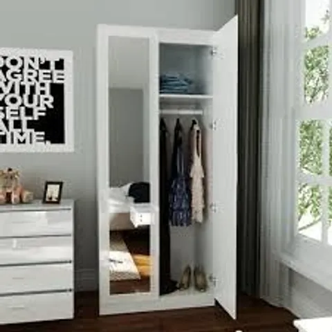 BOXED ANGEL HIGH GLOSS 2 DOOR MIRROR