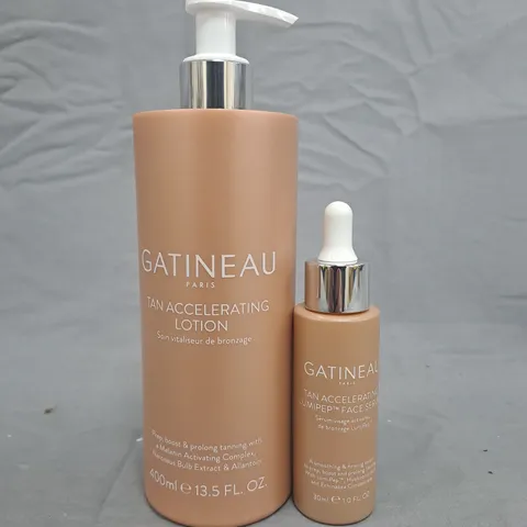 GATINEAU PARIS TAN ACCELERATING LOTION 400ML + TAN ACCELERATING SERUM 30ML - SET OF 2