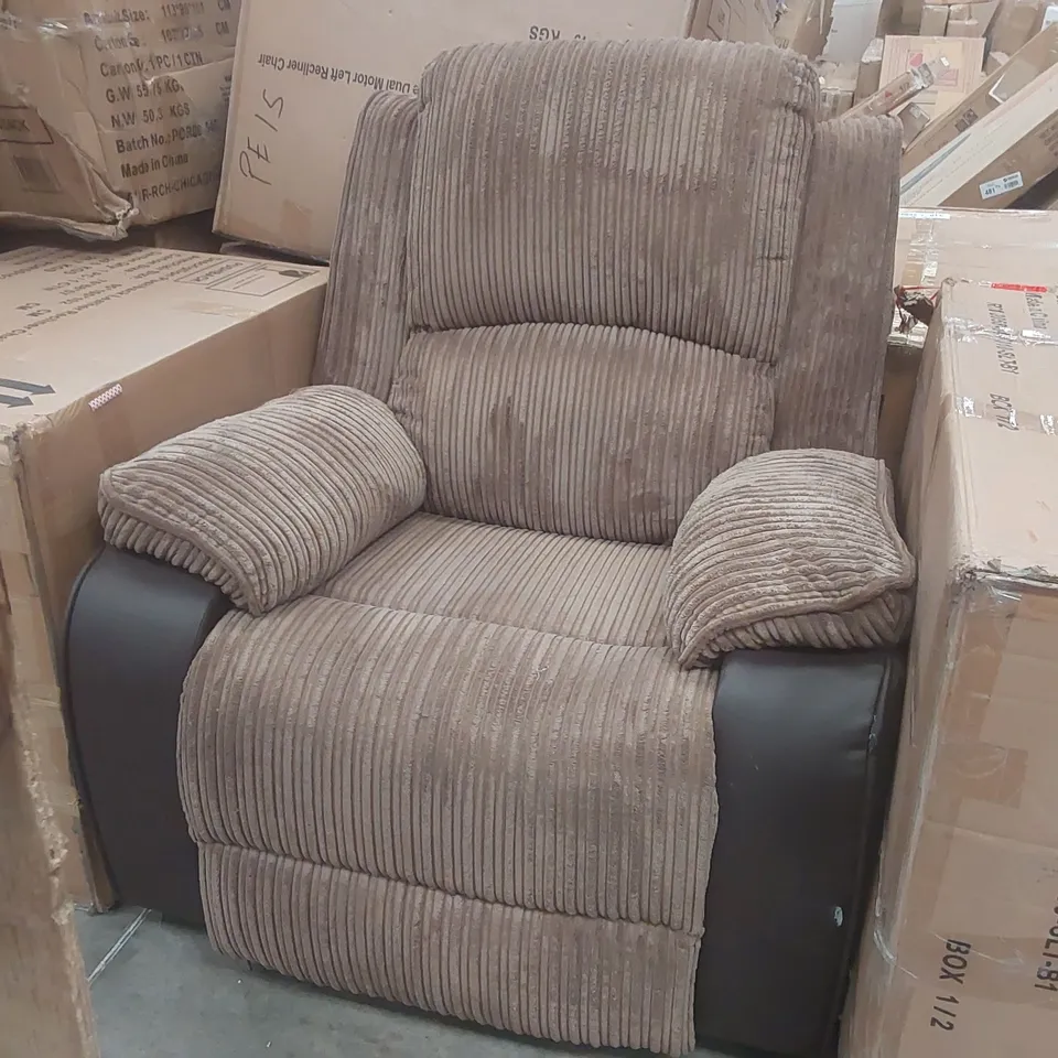 QUALITY DESIGNER MANUAL RECLINER ARMCHAIR 