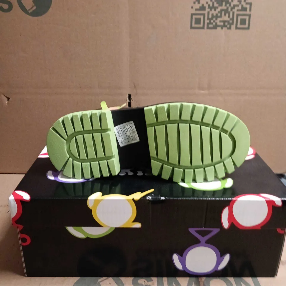 KOI KIDZ TUBBYTRONIC DIPSY HEAD BOOTS BLACK AND GREEN SIZE 13