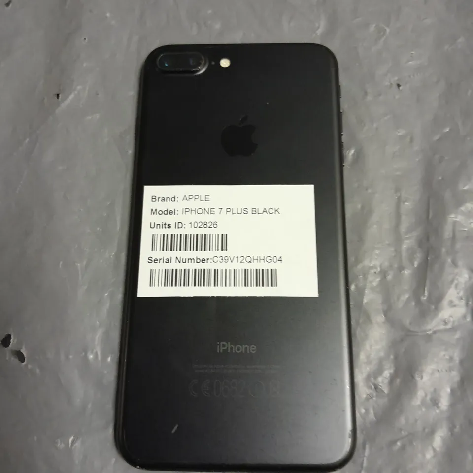 UNBOXED APPLE IPHONE 7 PLUS IN BLACK - A1784