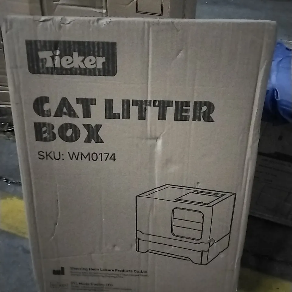 BOXED TIEKER CAT LITTER BOX