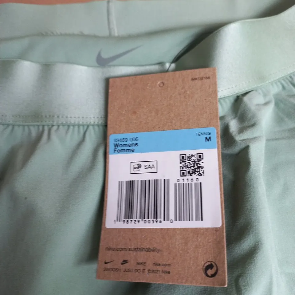 NIKE WOMEN'S TENNIS SKIRT – MINT GREEN – SIZE M