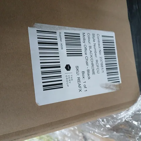 MOLBY OFFICE CHAIR – BLACK, BOXED