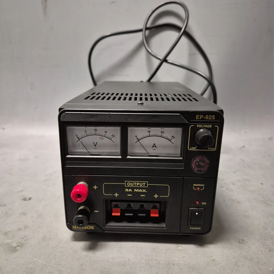 MANSON EP-925 POWER SUPPLY 