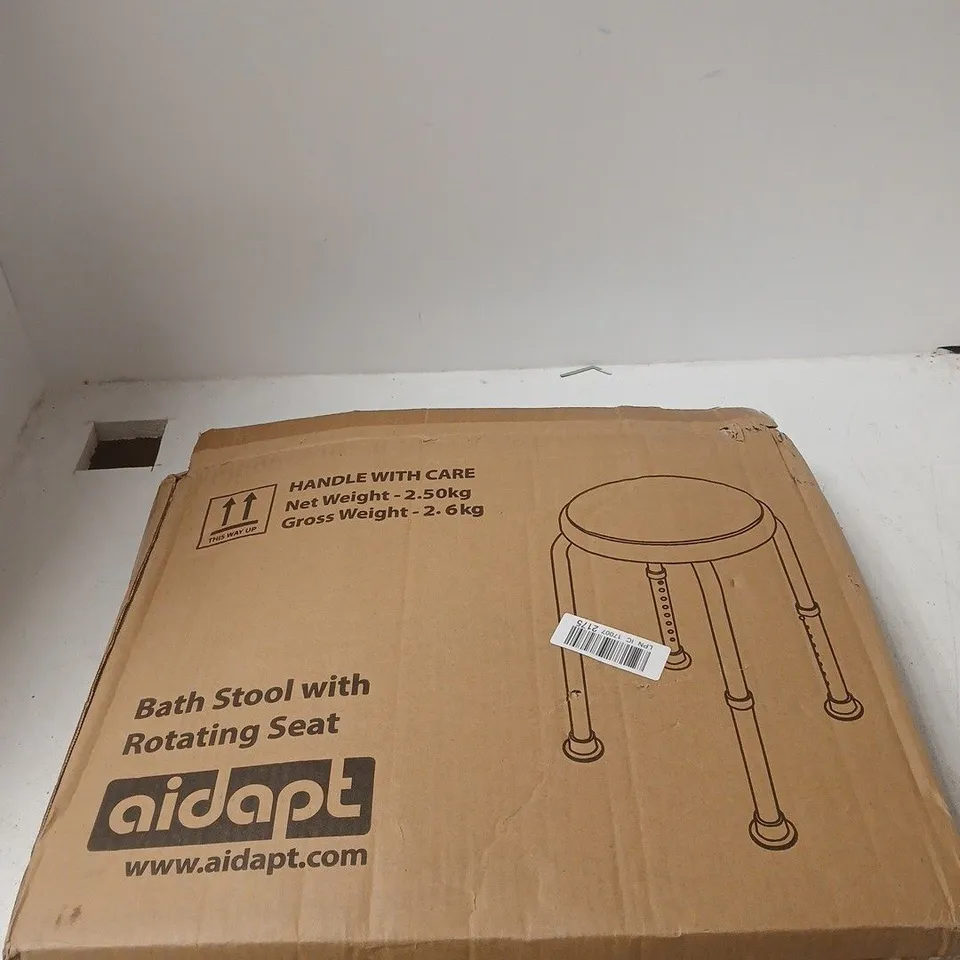AIDAPT BATH STOOL WITH ROTATING SEAT – BOXED (UK 1 ITEM)